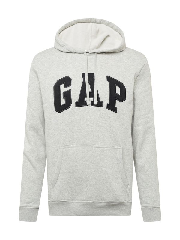GAP GAP Sweater majica  svijetlosiva / crna