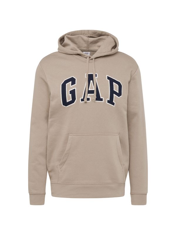 GAP GAP Sweater majica  tamno plava / svijetlosmeđa / bijela