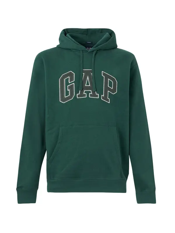 GAP GAP Sweater majica  tamno zelena / bijela