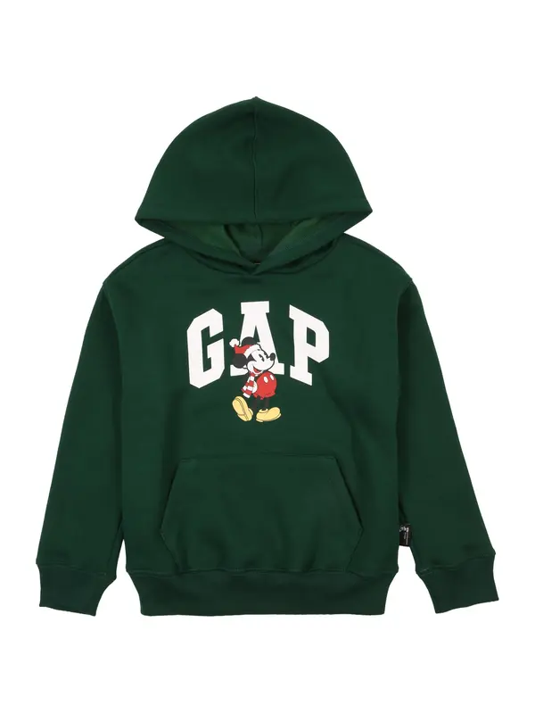 GAP GAP Sweater majica  tamno zelena / crvena / crna / bijela