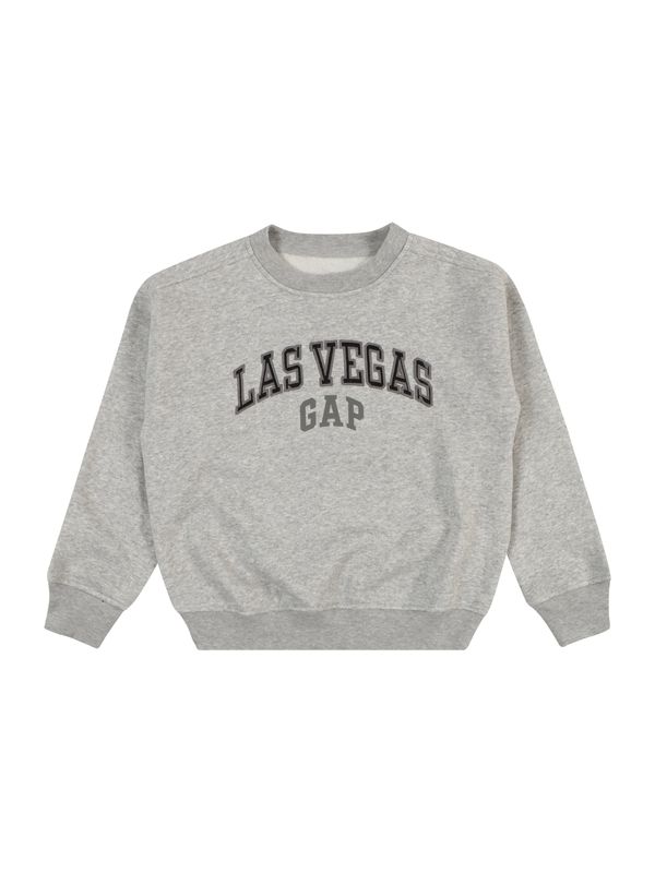 GAP GAP Sweater majica  tamo siva / siva melange / crna