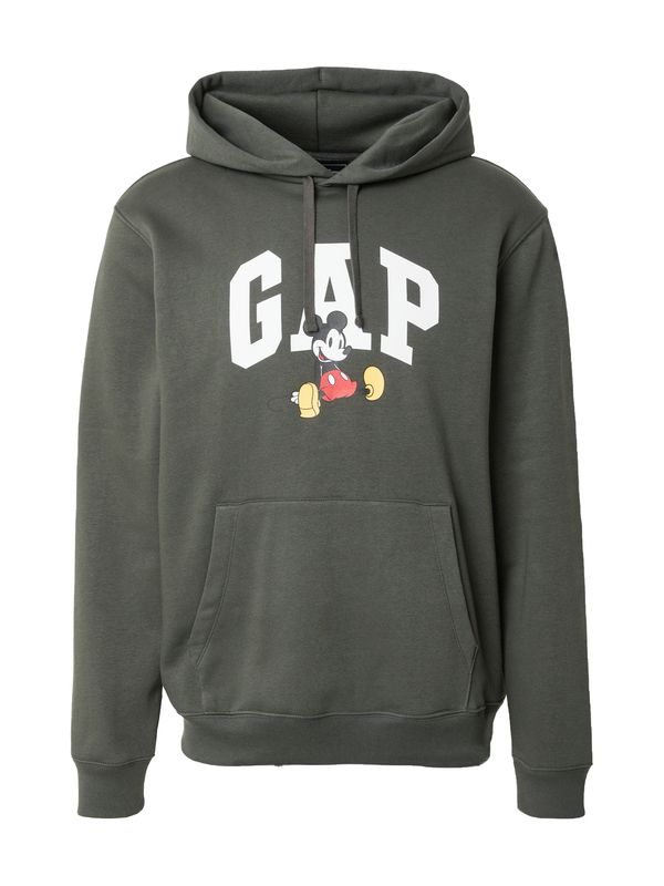 GAP GAP Sweater majica 'V-DISNEY'  žuta / tamno zelena / crna / bijela