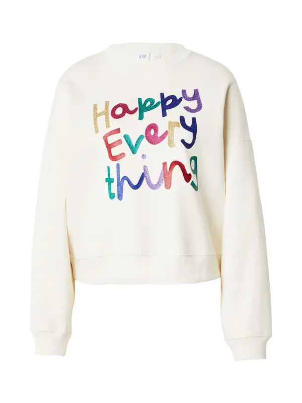 GAP GAP Sweater majica  zlatna / zelena / crvena / bijela