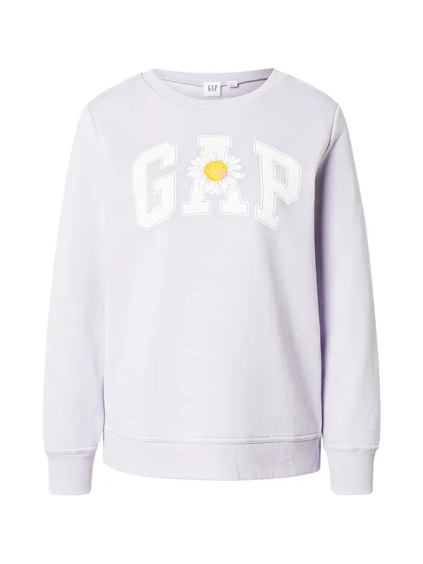 GAP GAP Sweater majica  žuta / svijetloljubičasta / bijela
