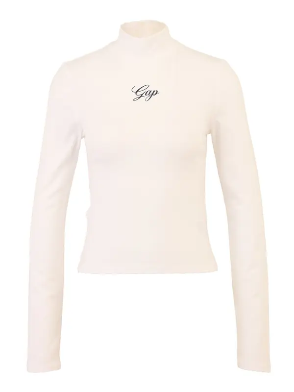 Gap Tall Gap Tall Majica  crna / vuneno bijela