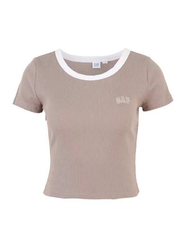 Gap Tall Gap Tall Majica  moka smeđa / bijela