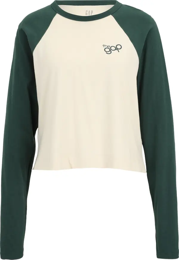 Gap Tall Gap Tall Majica  tamno zelena / bijela