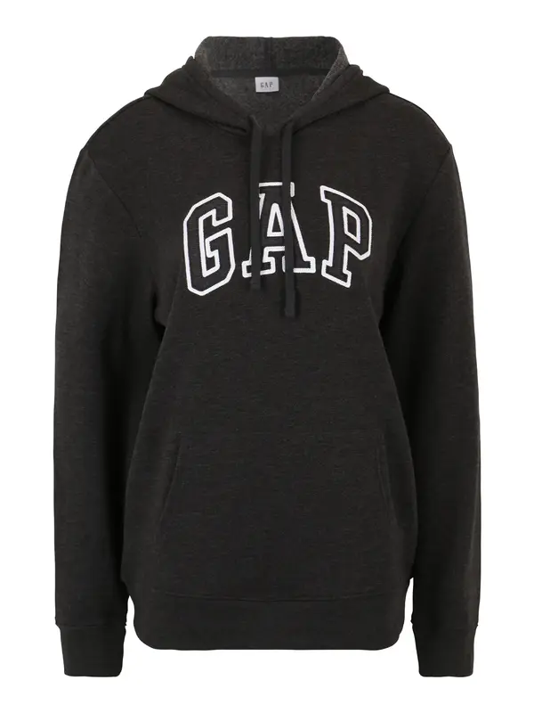 Gap Tall Gap Tall Sweater majica 'HERITAGE'  antracit siva / bijela