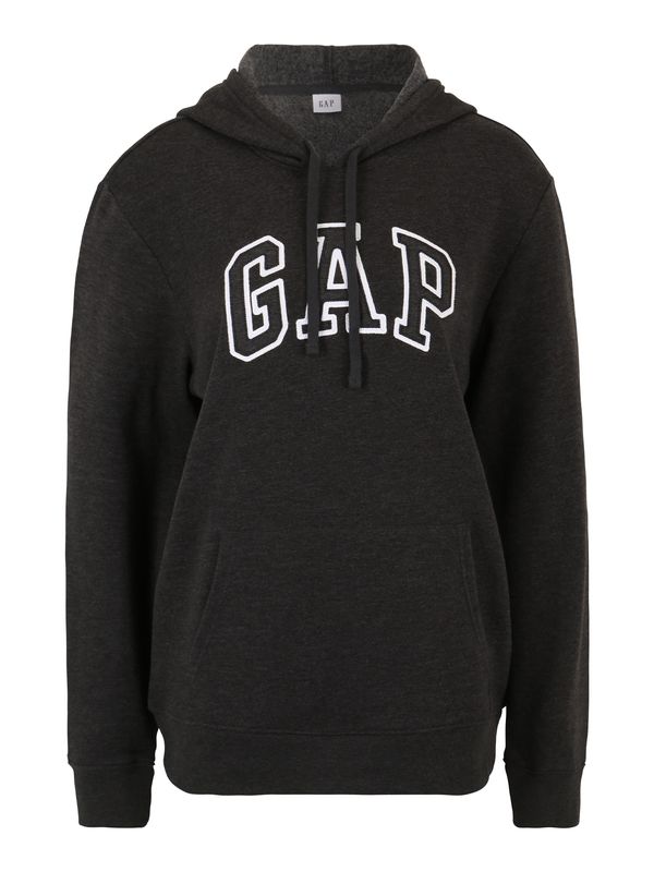Gap Tall Gap Tall Sweater majica 'HERITAGE'  antracit siva / bijela