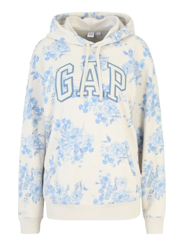 Gap Tall Gap Tall Sweater majica 'HERITAGE'  morsko plava / svijetloplava / vuneno bijela