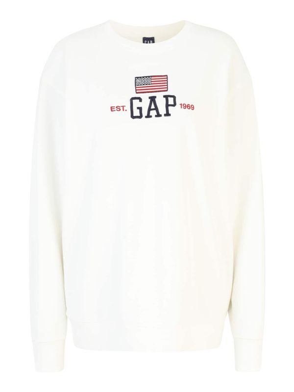 Gap Tall Gap Tall Sweater majica  mornarsko plava / crvena / bijela