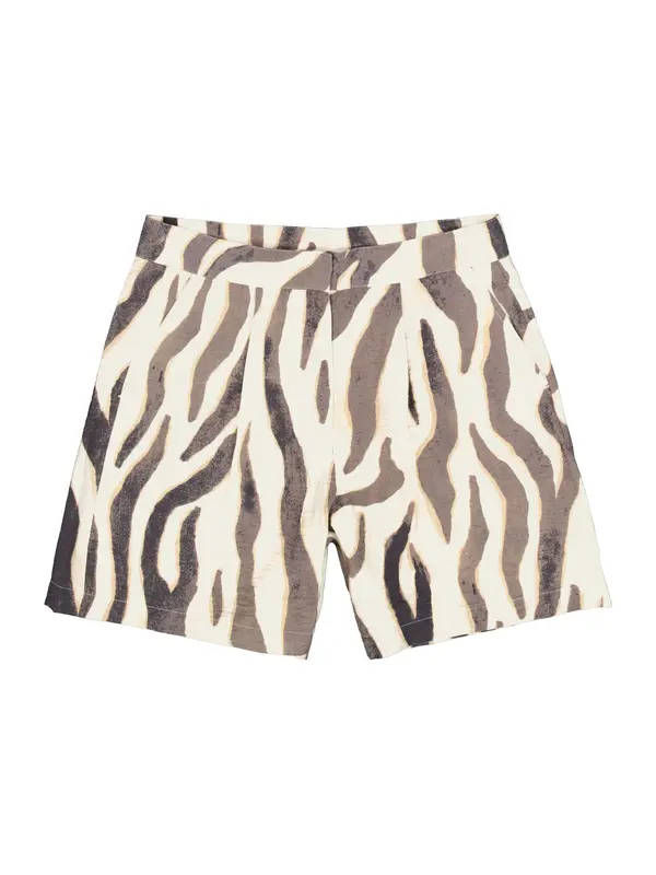 GARCIA GARCIA Hlače  pijesak / smeđa / bijela