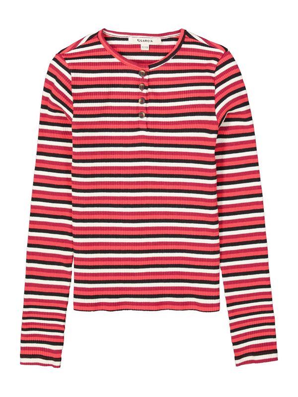 GARCIA GARCIA Majica  crvena / jarko crvena / crna / bijela