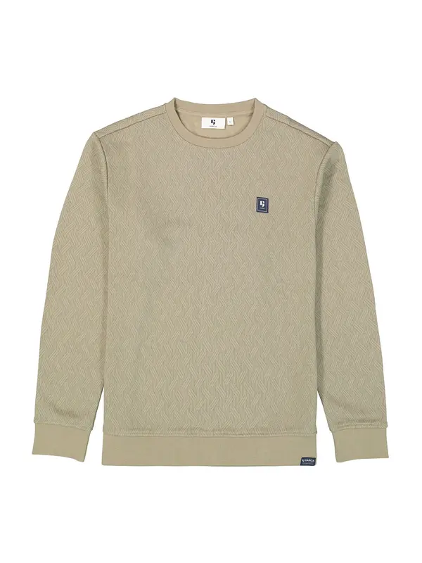 GARCIA GARCIA Sweater majica  mornarsko plava / kaki / bijela