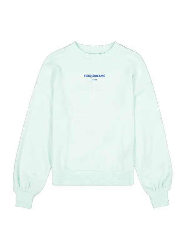 GARCIA GARCIA Sweater majica  plava / pastelno zelena