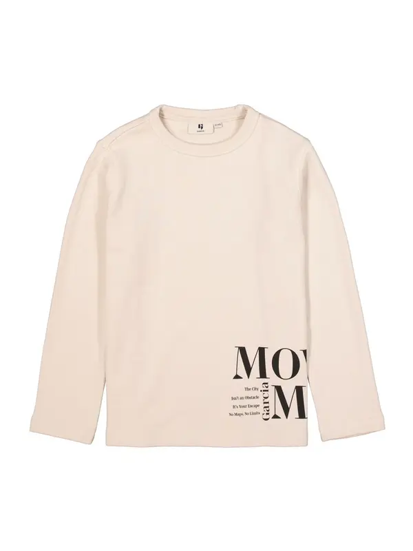 GARCIA GARCIA Sweater majica  svijetlobež / crna