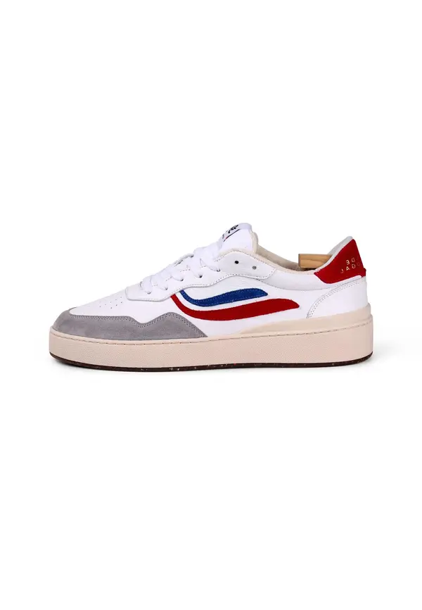 Genesis Footwear Genesis Footwear Niske tenisice 'G-Soley'  mornarsko plava / siva / svijetlo crvena / bijela