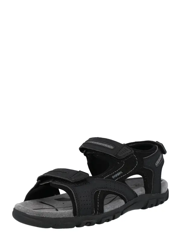 GEOX GEOX Sandale za hodanje 'Uomo Strada'  siva / crna