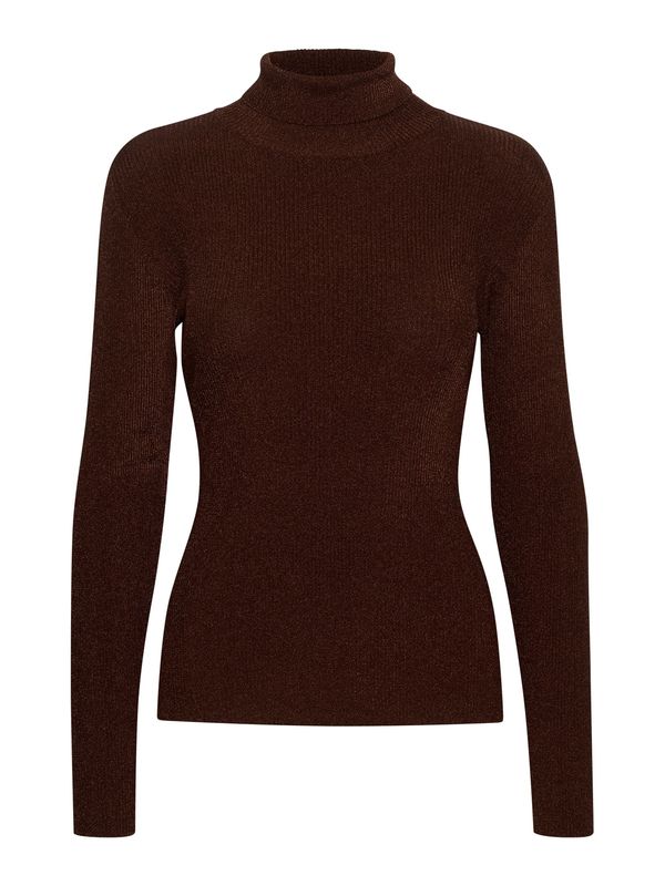 Gestuz Gestuz Pulover 'Silvi'  smeđa / srebrno siva