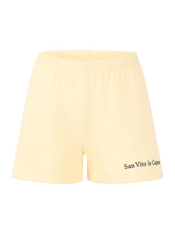 Gina Tricot Gina Tricot Hlače  pastelno žuta / crna