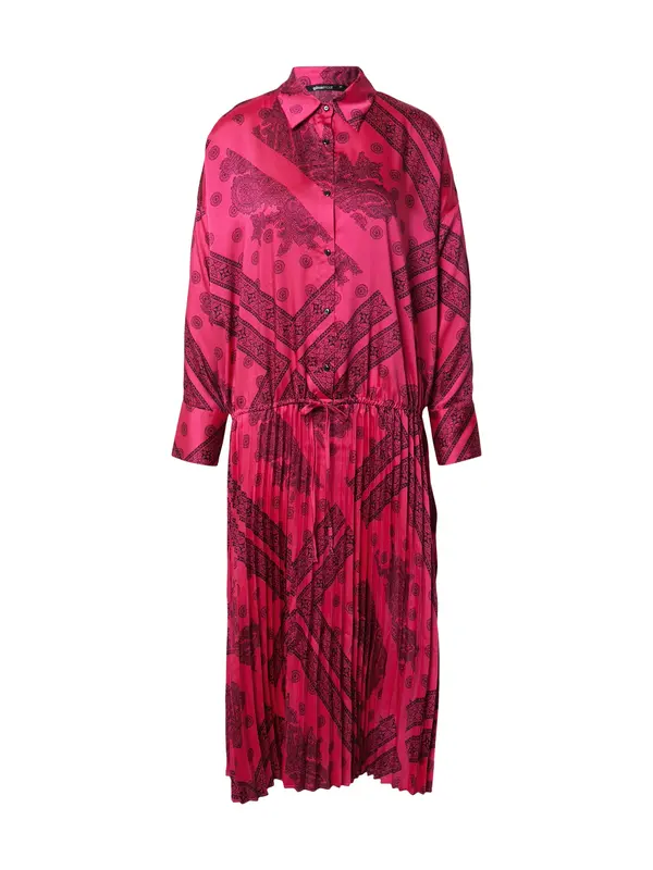 Gina Tricot Gina Tricot Košulja haljina 'Lola'  ružičasta / crna