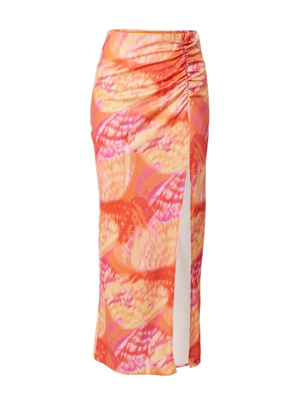 Gina Tricot Gina Tricot Suknja 'Sandy'  koraljna / svijetlonarančasta / fuksija / bijela