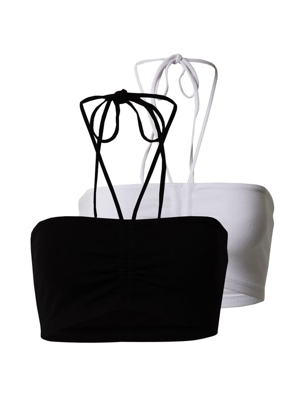 Gina Tricot Gina Tricot Top 'Aronia'  crna / bijela