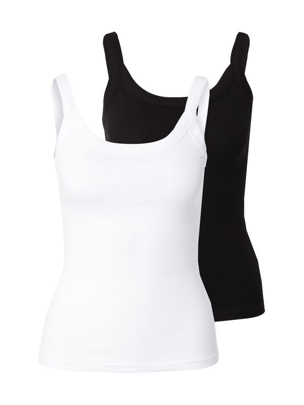 Gina Tricot Gina Tricot Top  crna / bijela