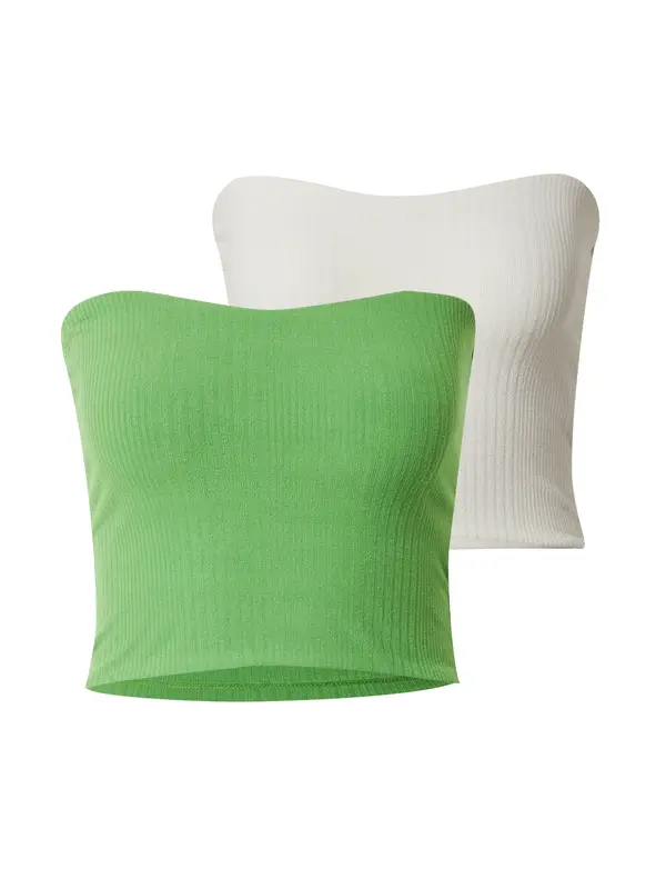 Gina Tricot Gina Tricot Top 'Selina'  jabuka / bijela