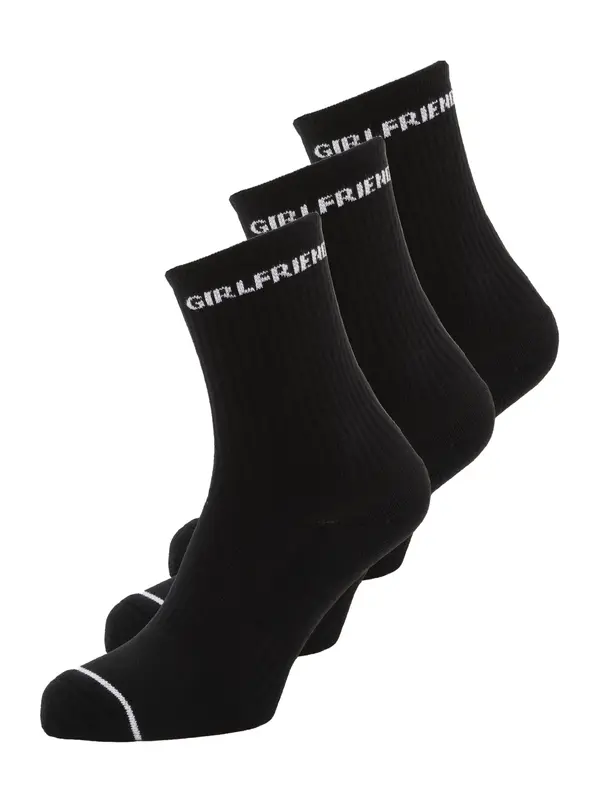 Girlfriend Collective Girlfriend Collective Sportske čarape  crna / bijela