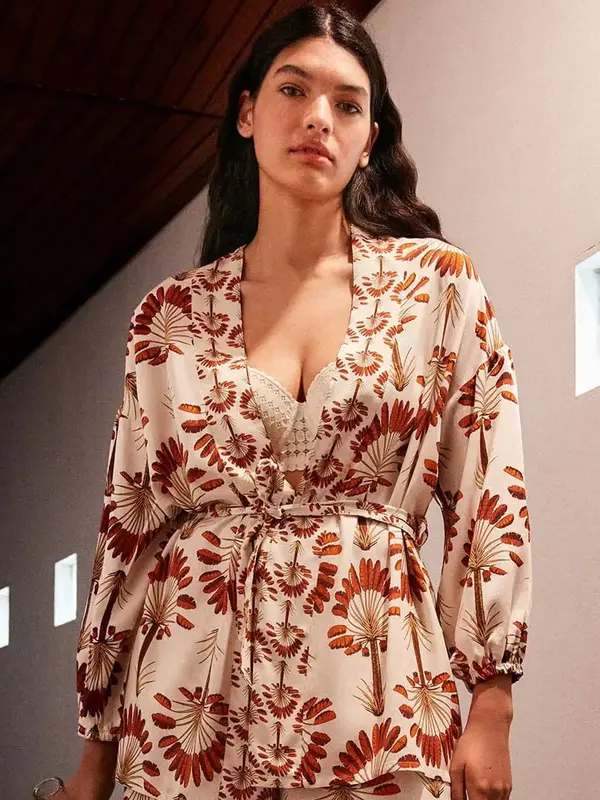 Gisela Gisela Kimono  narančasta / prljavo bijela