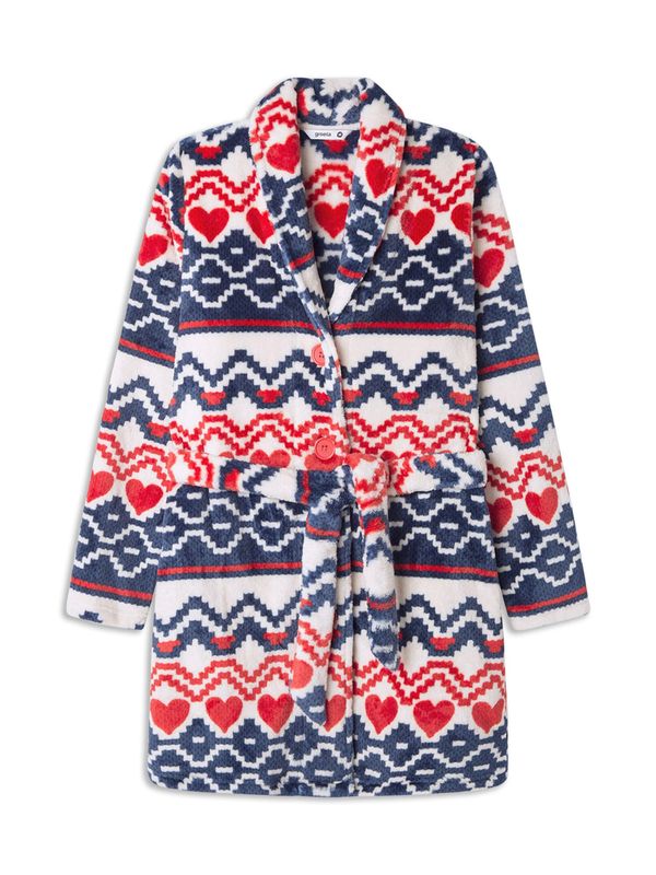 Gisela Gisela Kućni ogrtač  plava / crvena / bijela