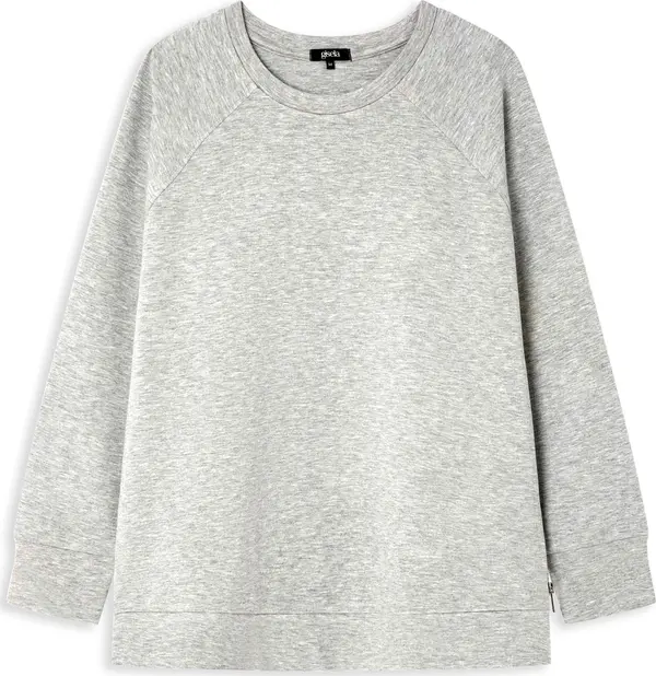 Gisela Gisela Sweater majica  siva melange