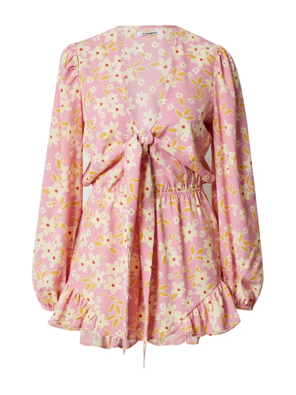 GLAMOROUS GLAMOROUS Kombinezon  svijetložuta / sivkasto zelena / magenta / svijetloroza