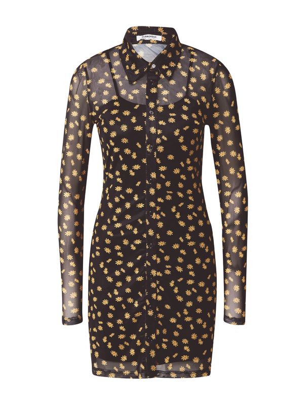 GLAMOROUS GLAMOROUS Košulja haljina  žuta / koraljna / crna