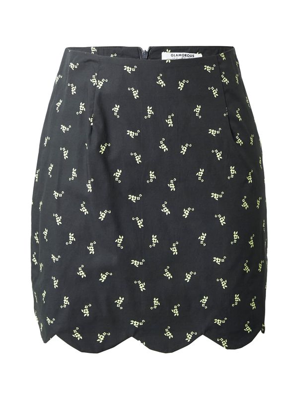 GLAMOROUS GLAMOROUS Suknja  pastelno žuta / crna