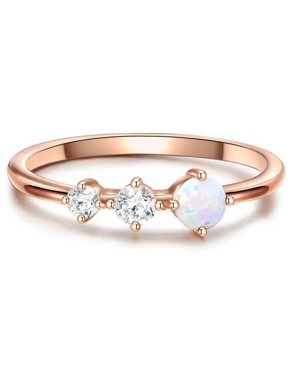 Glanzstücke München Glanzstücke München Prsten  opal / rozo zlatna