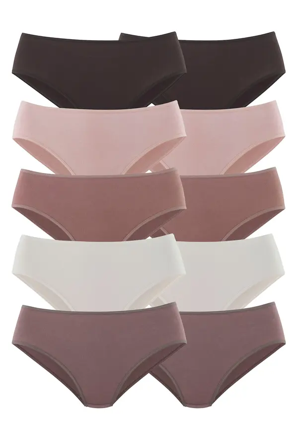 GO IN GO IN Slip  čokolada / sivkasto ljubičasta (mauve) / prljavo roza / bijela