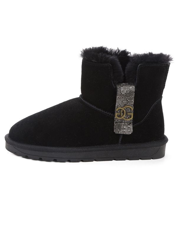 Gooce Gooce Čizme za snijeg 'Goldy'  srebrno siva / crna