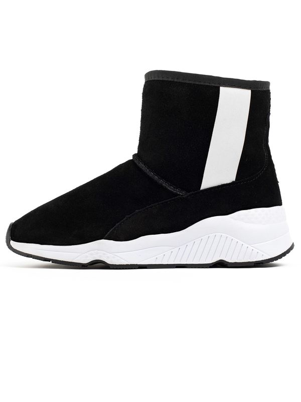 Gooce Gooce Čizme za snijeg 'Speedy'  crna / bijela