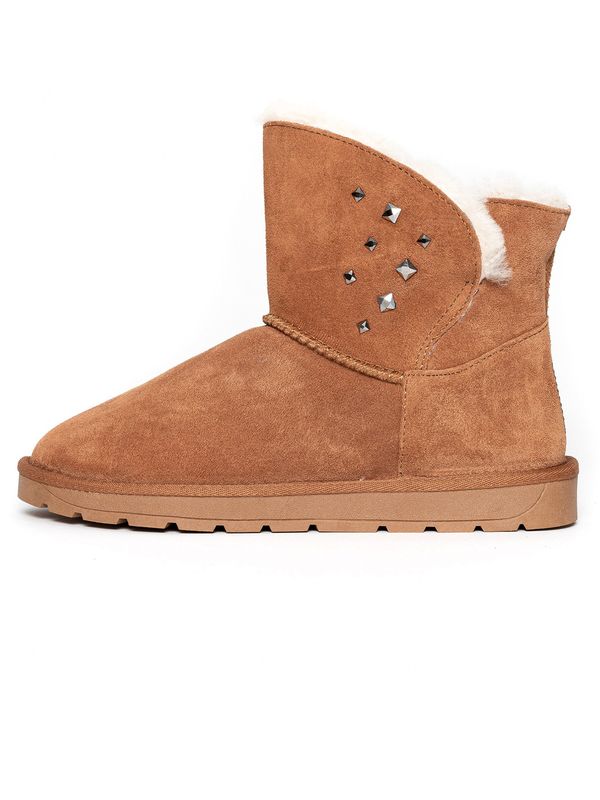 Gooce Gooce Čizme za snijeg 'Suzie'  svijetlosmeđa / crna / srebro