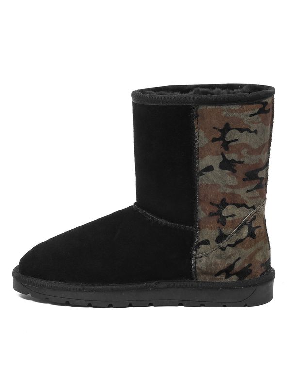 Gooce Gooce Ležerne čizme 'Camo'  višnja / boja blata / crna