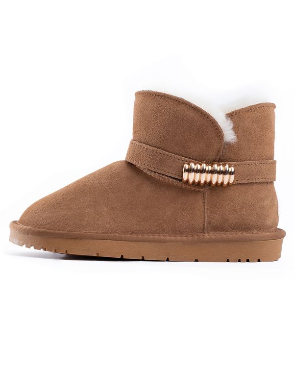 Gooce Gooce Ležerne čizme 'Jacinte'  kestenjasto smeđa / bijela