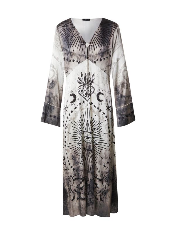 Grace Grace Haljina 'MAGIC EYE'  svijetlosiva / tamo siva / crna / prljavo bijela