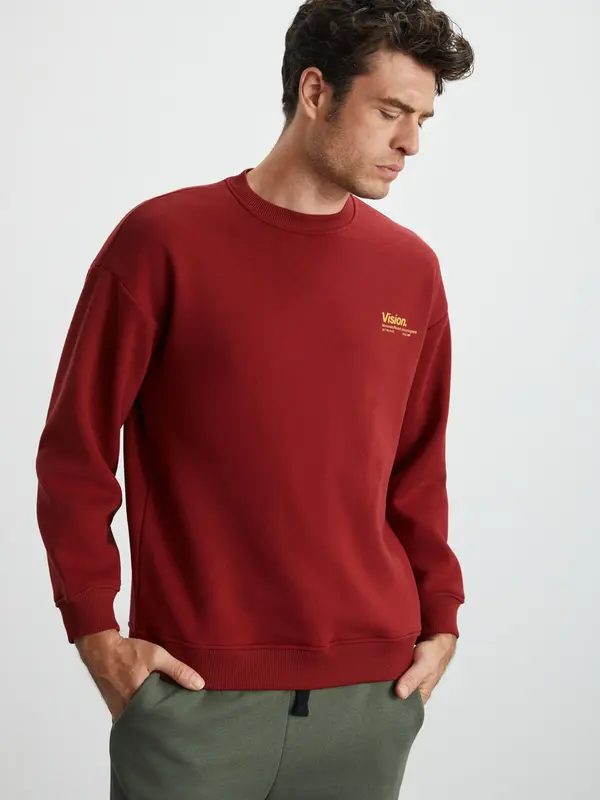 Grimelange Grimelange Sweater majica  burgund