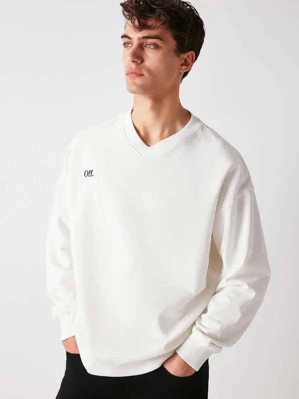 Grimelange Grimelange Sweater majica  crna / bijela