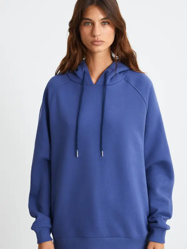 Grimelange Grimelange Sweater majica  crno plava / rosé / bijela