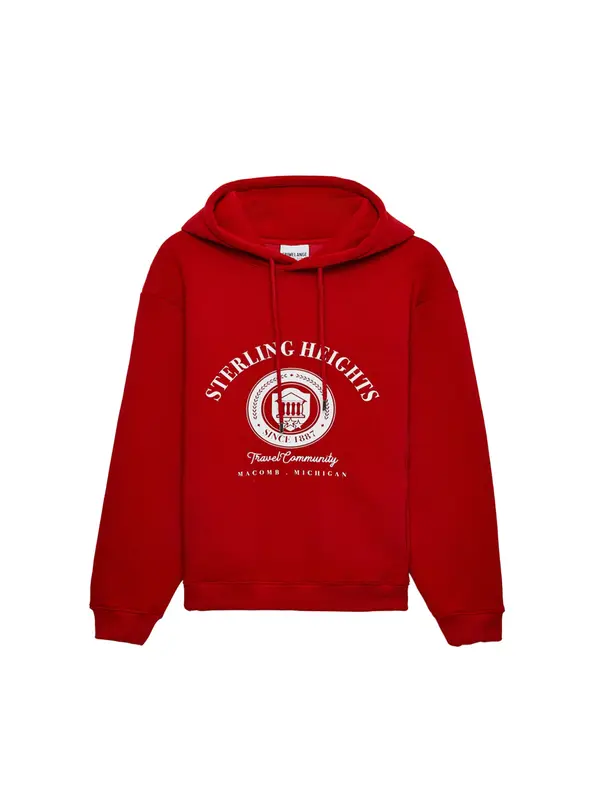 Grimelange Grimelange Sweater majica  crvena / bijela