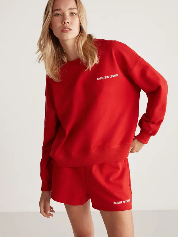 Grimelange Grimelange Sweater majica  crvena