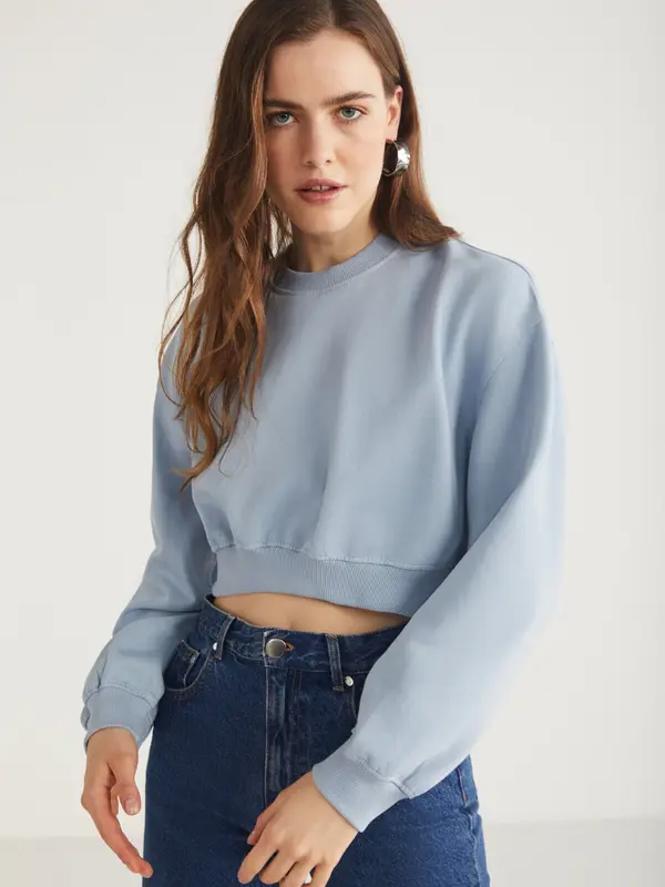 Grimelange Grimelange Sweater majica  golublje plava